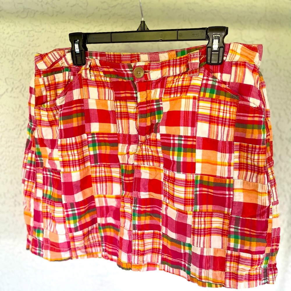 Croft & Barrow Pink Plaid Skort Size 18